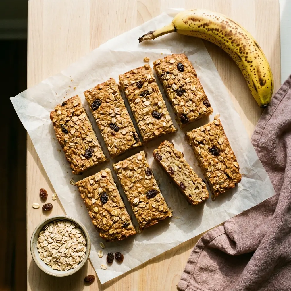 Banana Oat Breakfast Bars