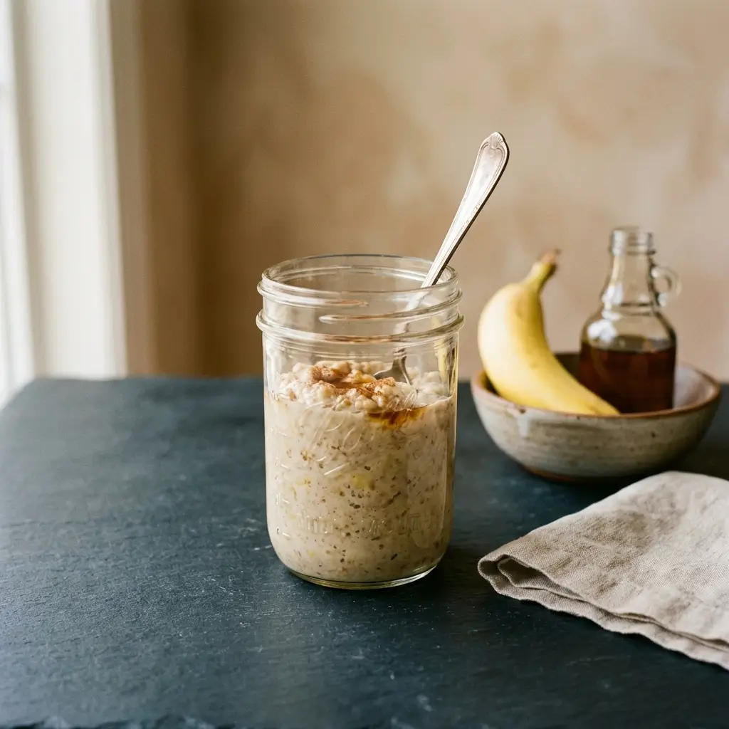Maple Banana Overnight Oats
