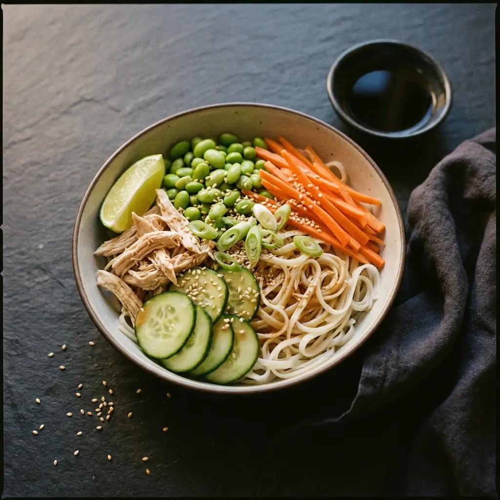 Quick Rice Noodle Recovery Bowl