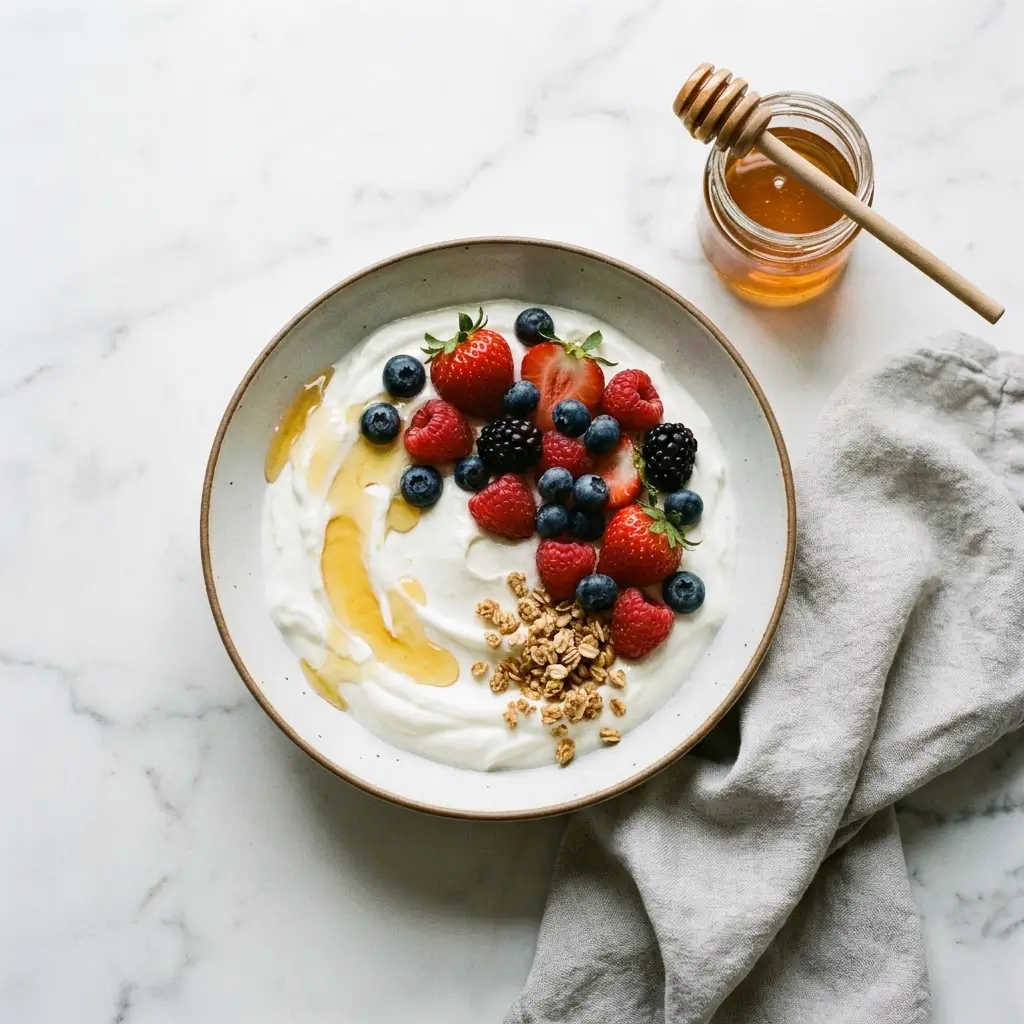 Recovery Yogurt Bowl with Berries & Honey