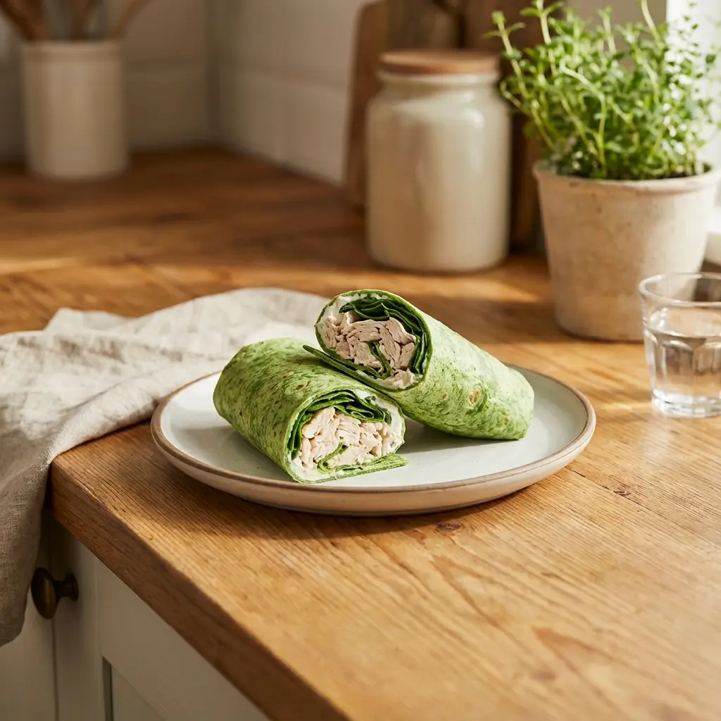 Lean Chicken & Spinach Wraps