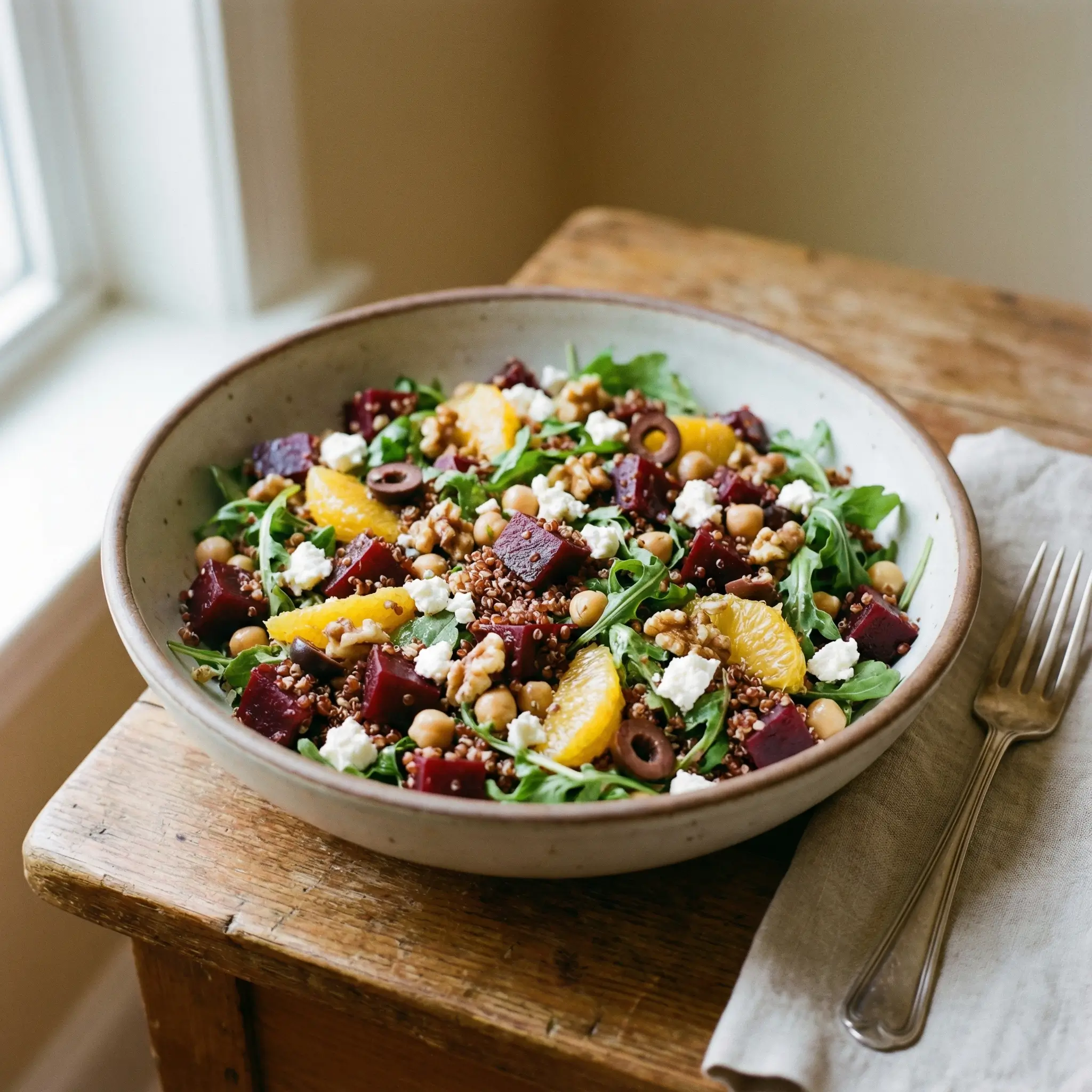 Mediterranean Beet & Quinoa Salad
